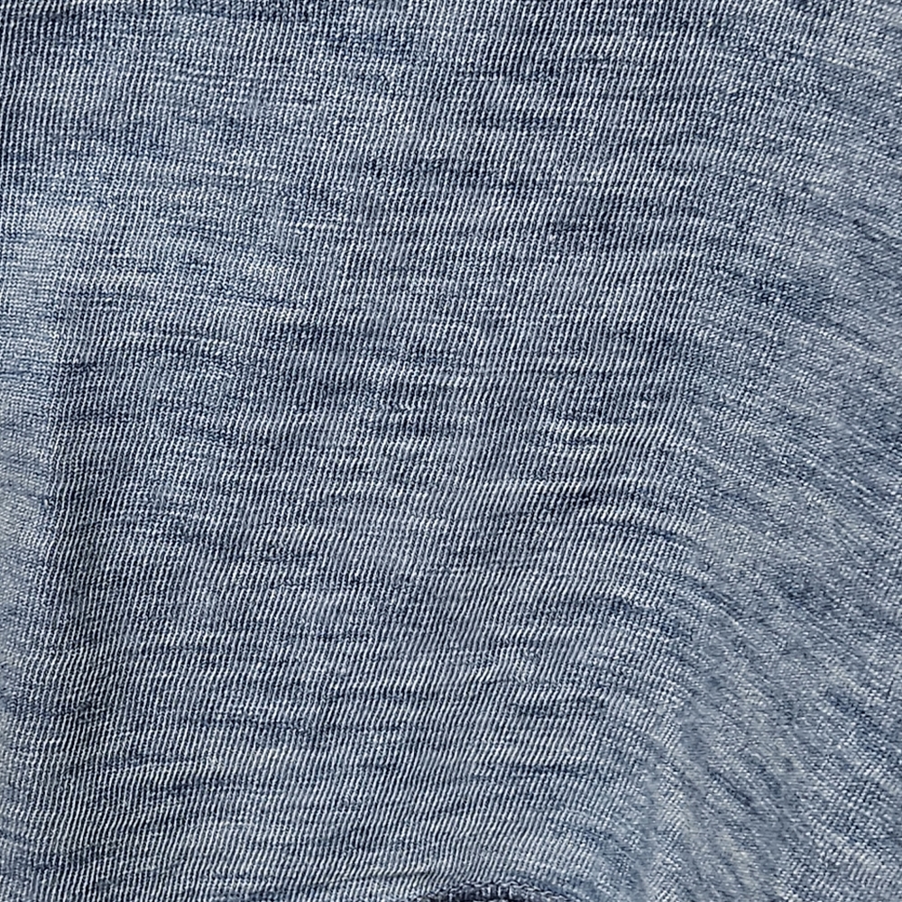 Faherty Heathered acid washed blue henley Men cotton Tee shirt tops size L - Picture 7 of 9
